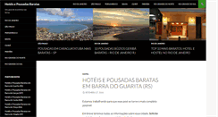 Desktop Screenshot of hoteisepousadasbaratas.com